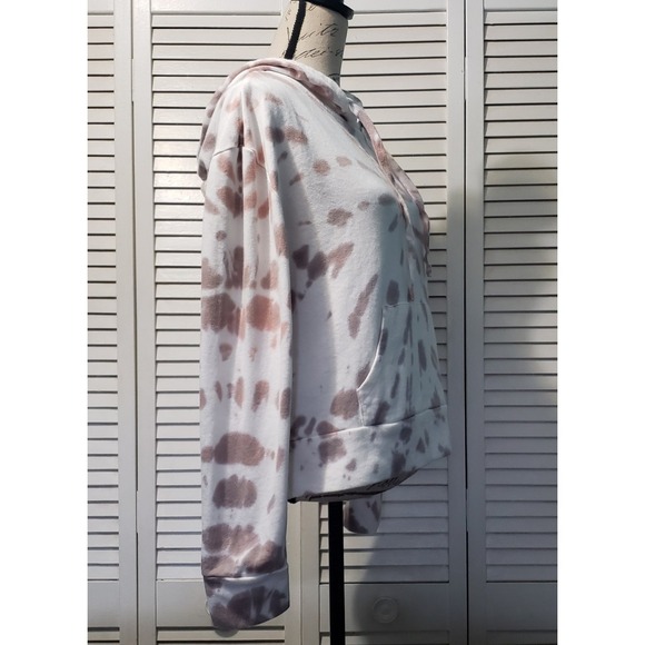 MNY Marc New York Performance Hoodie Women's Small White Pink Gray Tie Dye - Picture 3 of 8